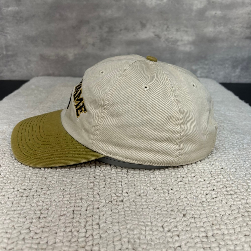 90s Vintage Notre Dame Fighting Irish Strap Back Hat OSFA Two Tone Dad Cap NCAA - Picture 3 of 11